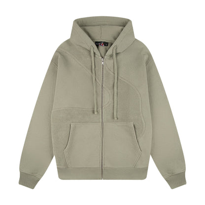 "lotus" Zip Up khaki