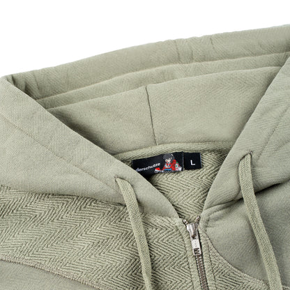 "lotus" Zip Up khaki