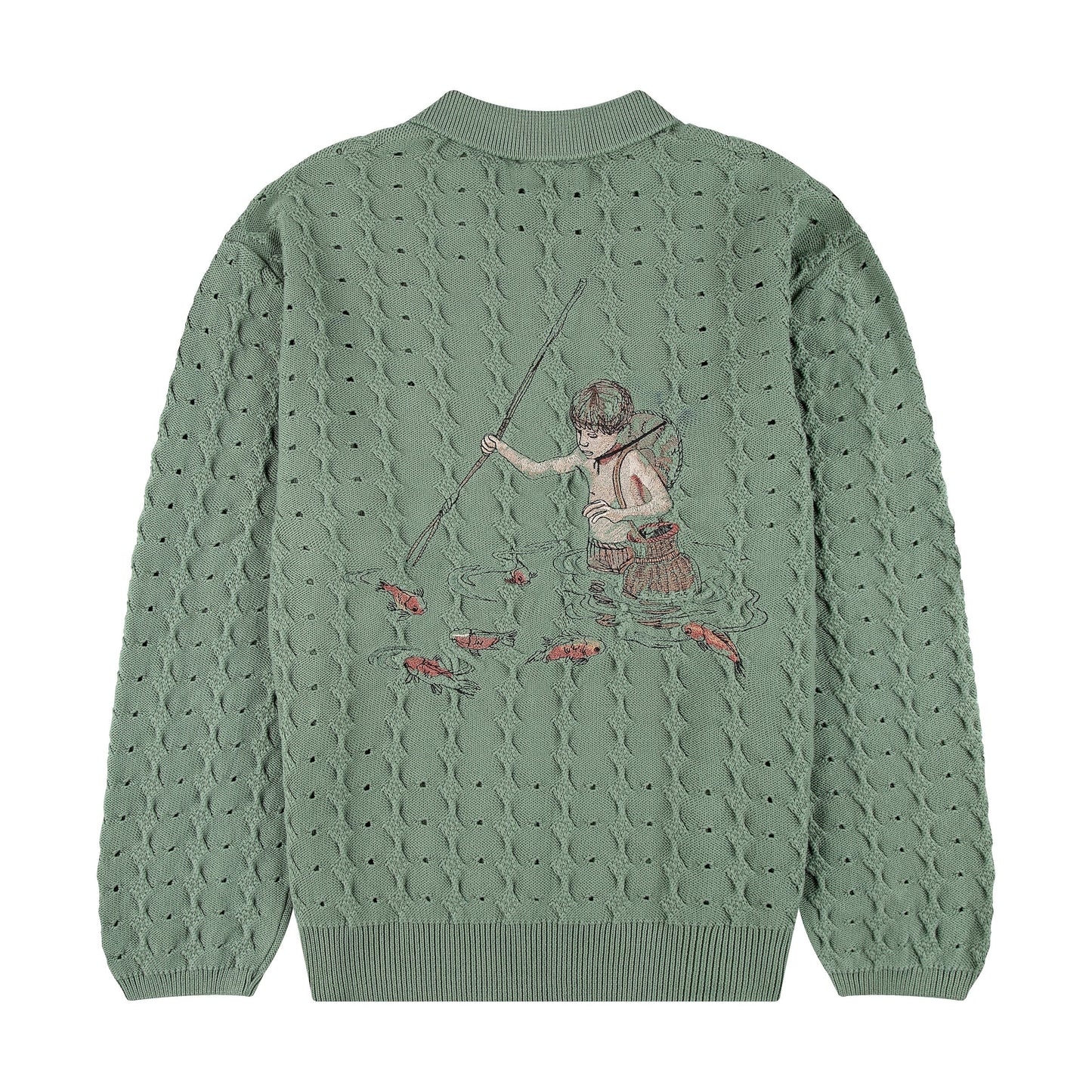 "lotus" longsleeve knit green