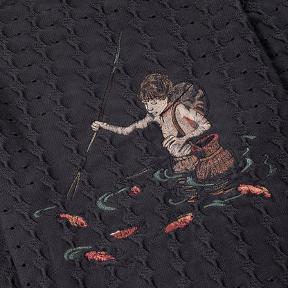 "lotus" longsleeve knit anthracite