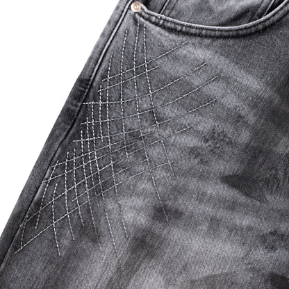 "sashiko v2" denim grey