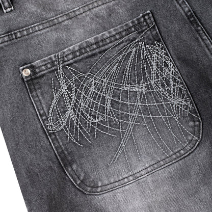 "sashiko v2" denim grey