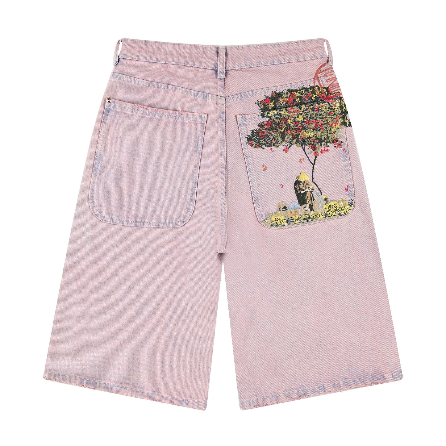 "lotus" Jorts faded rose