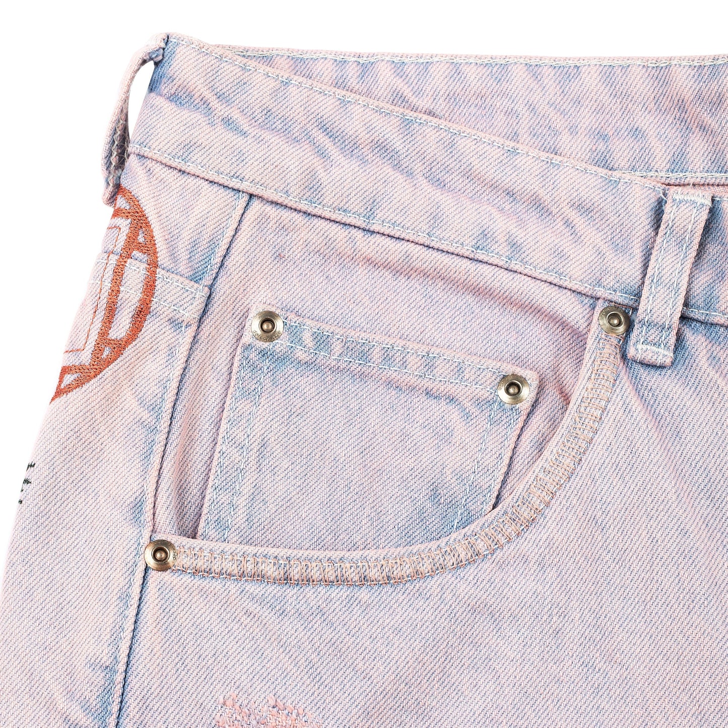 "lotus" Jorts faded rose