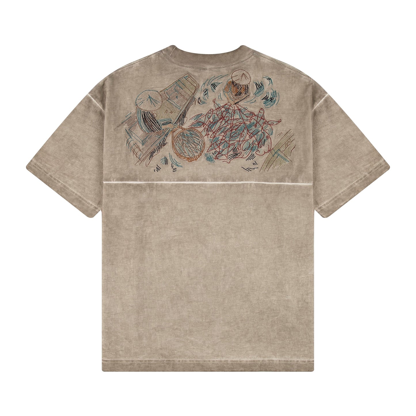 "lotus" T shirt sage green