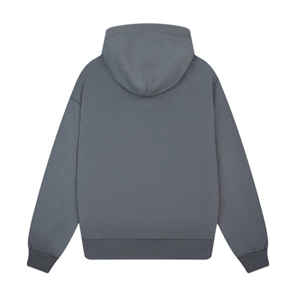 "sashiko" Hoodie grey