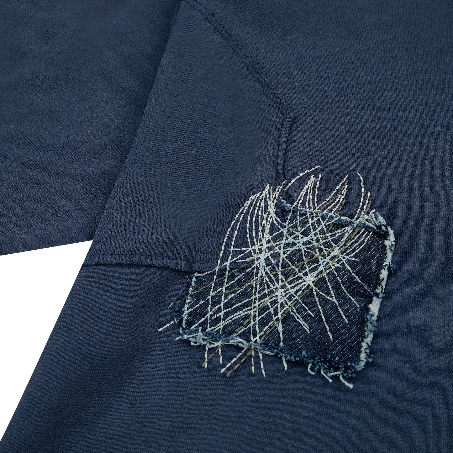 "sashiko" T Shirt navy