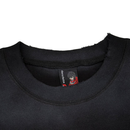 "sashiko" T Shirt black