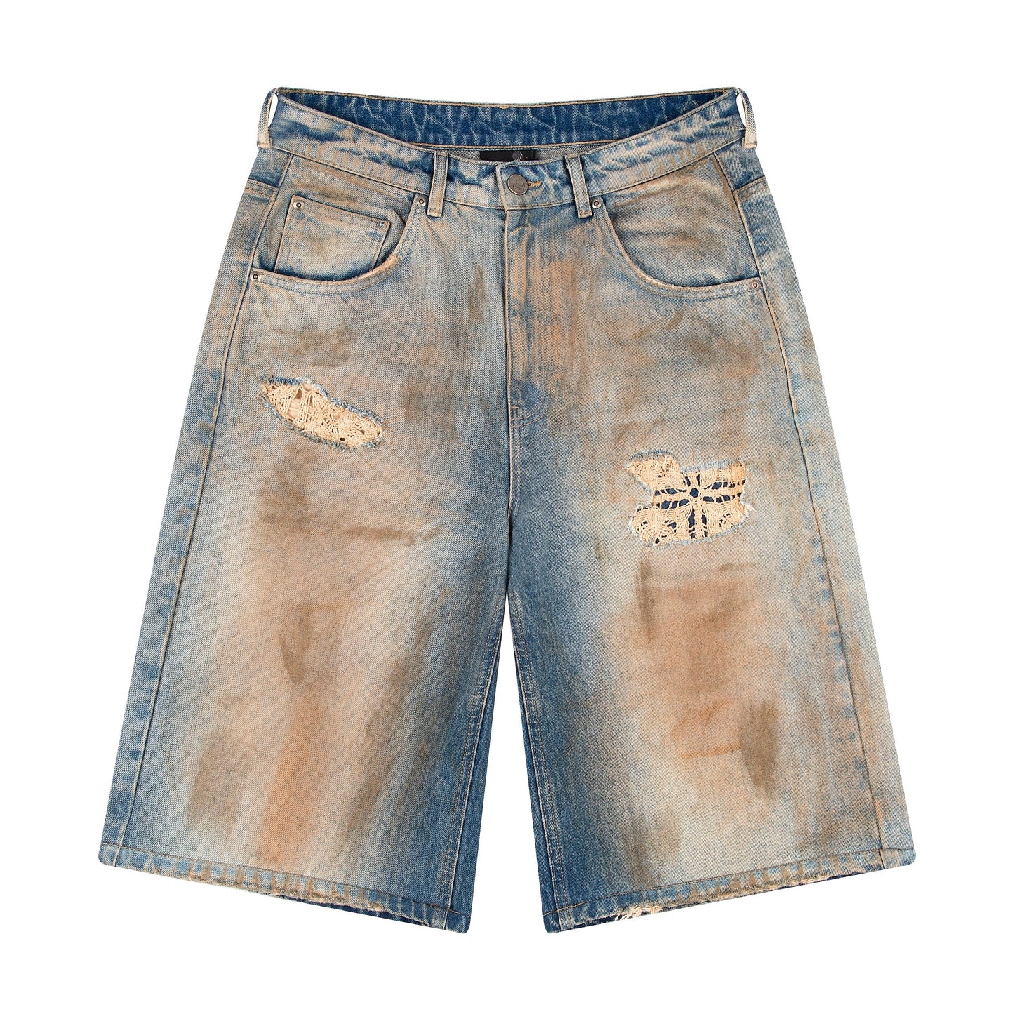 "lotus" Jorts mud wash
