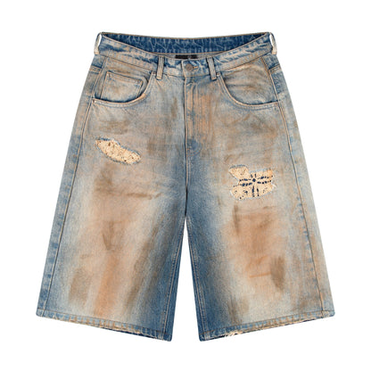 "lotus" Jorts mud wash