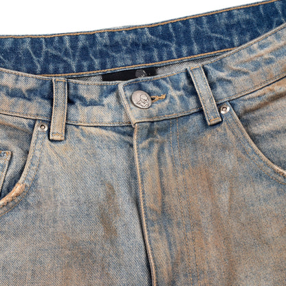 "lotus" Jorts mud wash