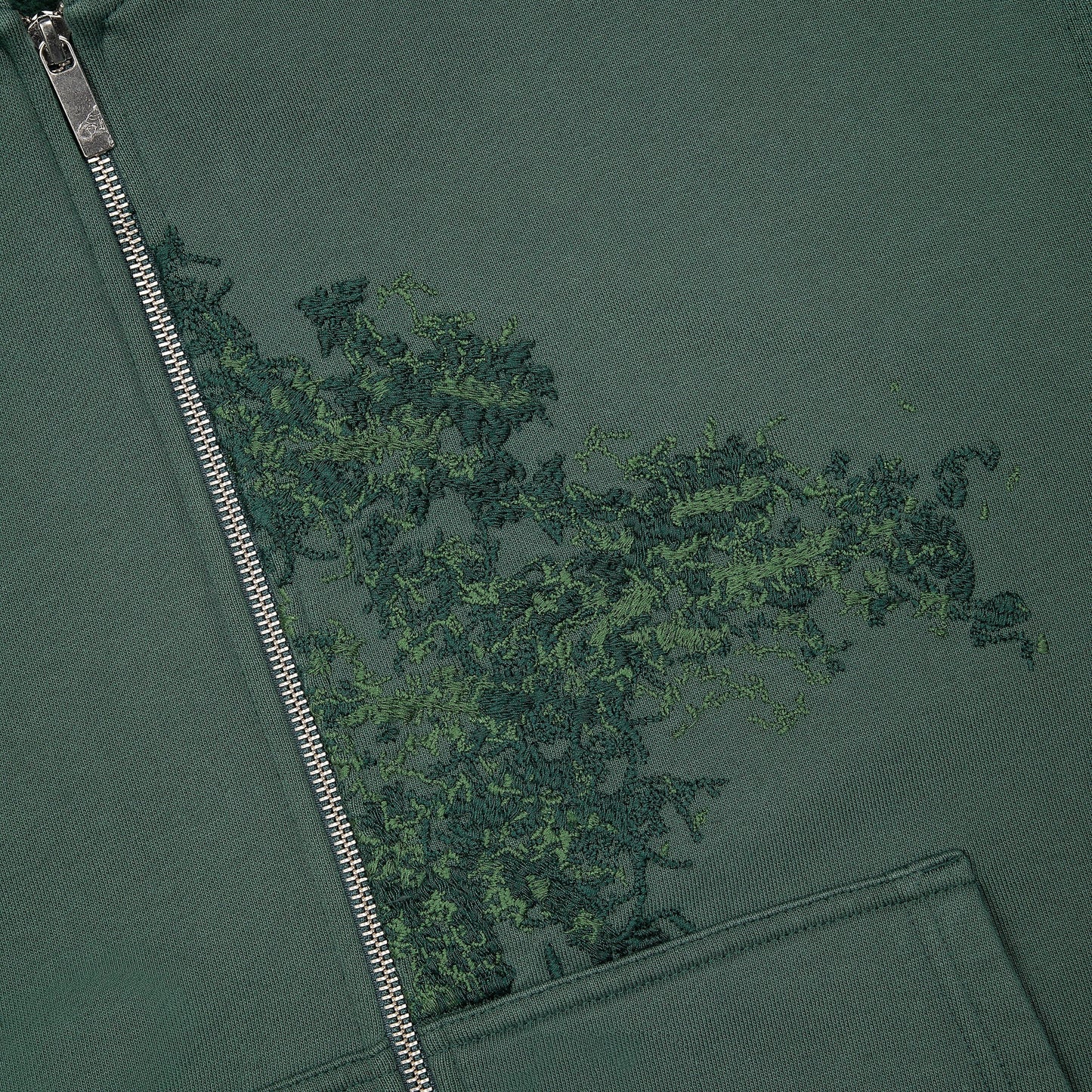 "NYC to RIO" Zip Up green