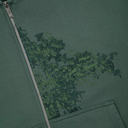 "NYC to RIO" Zip Up green