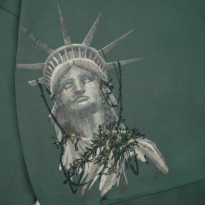 "NYC to RIO" Zip Up green