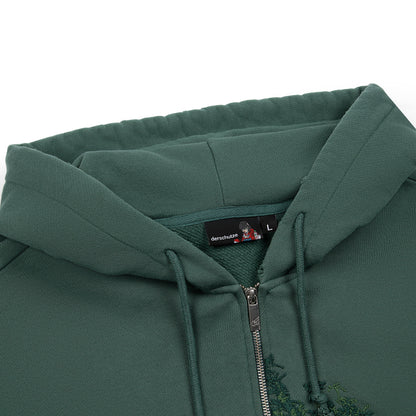 "NYC to RIO" Zip Up green