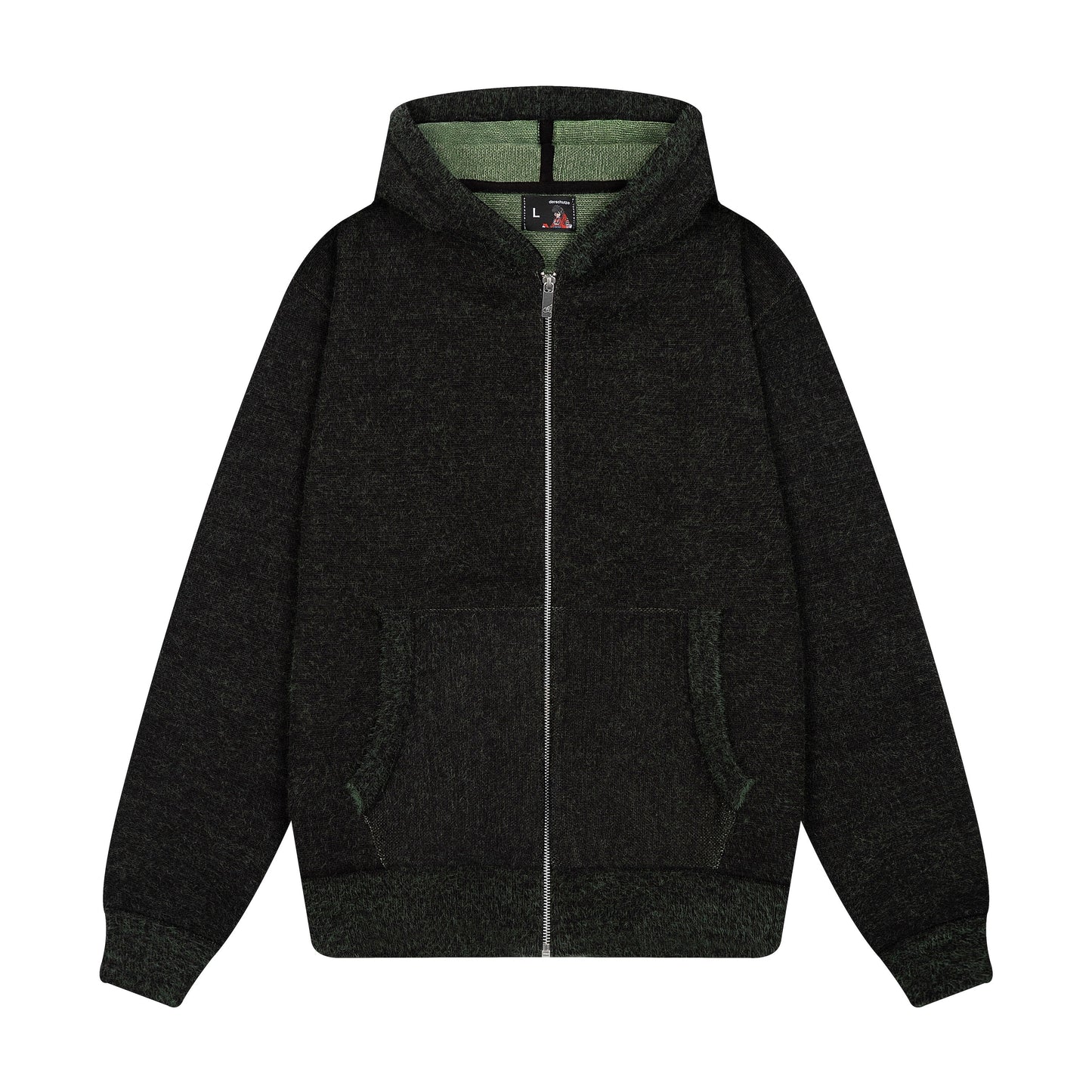 "NYC to RIO" Zip Up knit black-green
