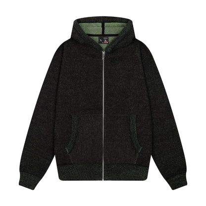 "NYC to RIO" Zip Up knit black-green