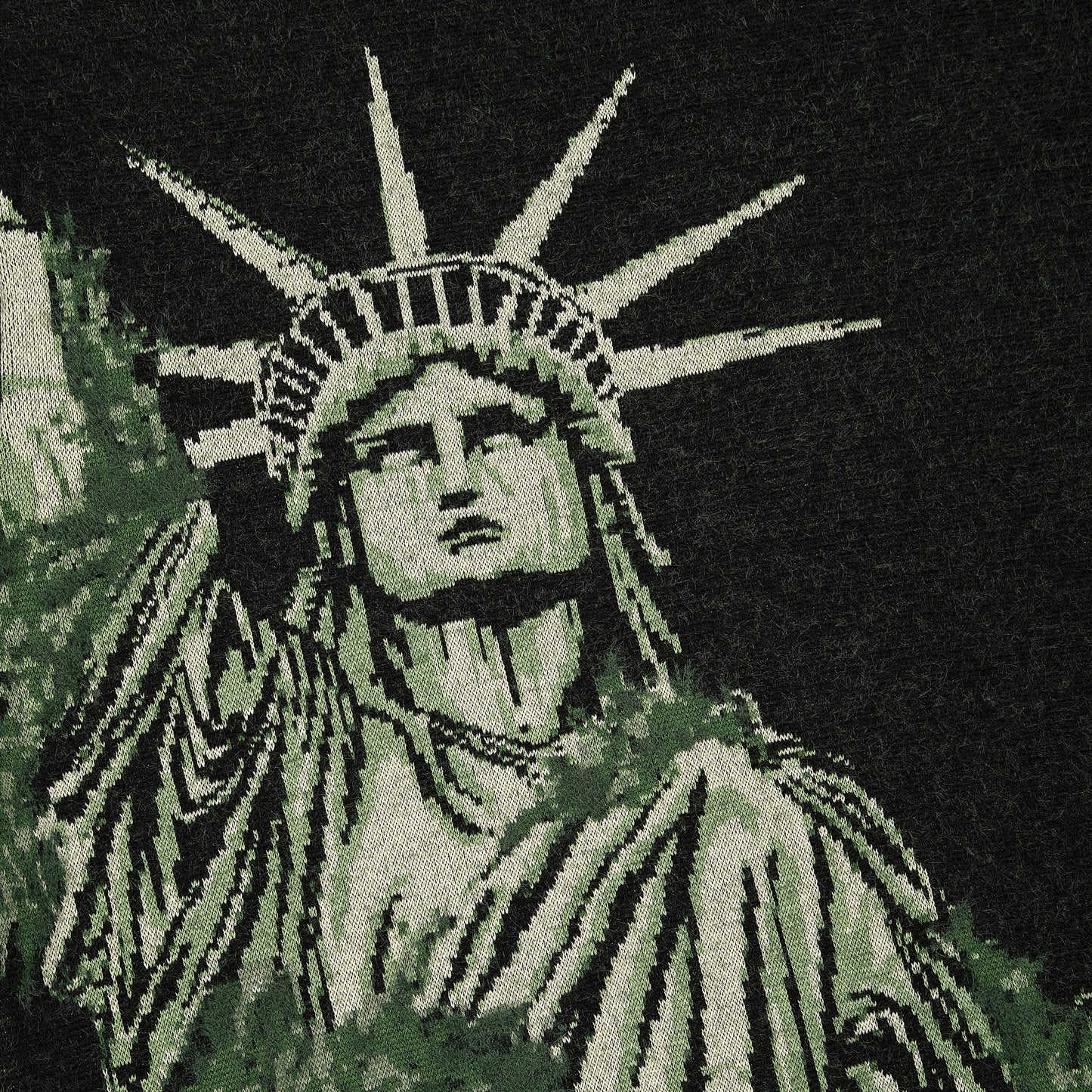 "NYC to RIO" Zip Up knit black-green