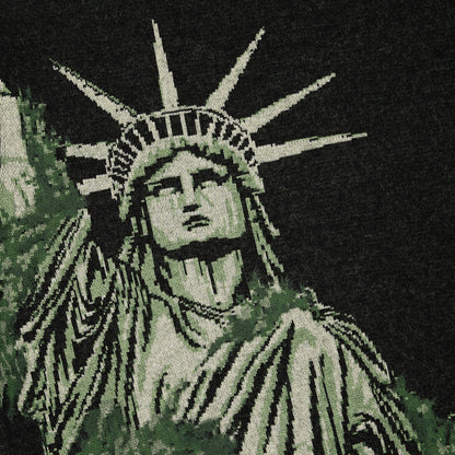 "NYC to RIO" Zip Up knit black-green