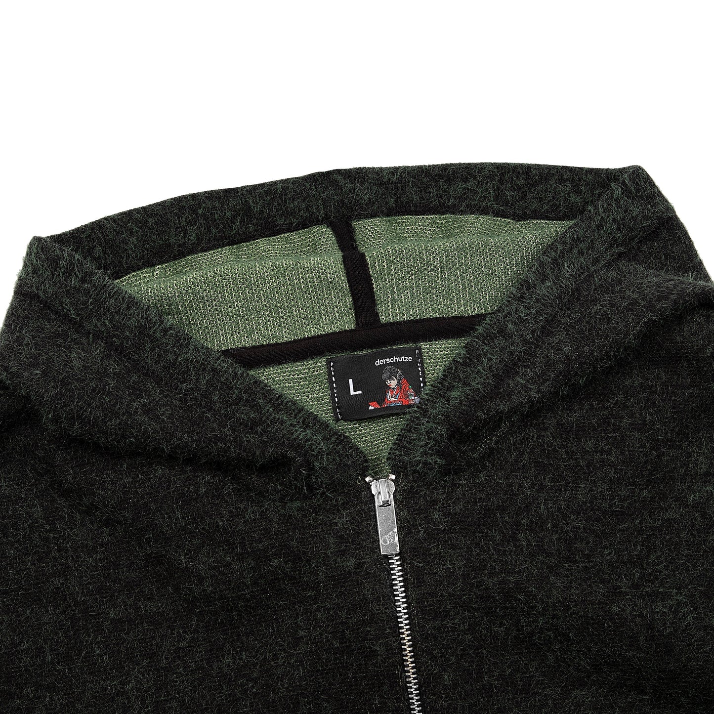 "NYC to RIO" Zip Up knit black-green
