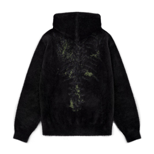 "NYC to RIO" Zip Up knit black