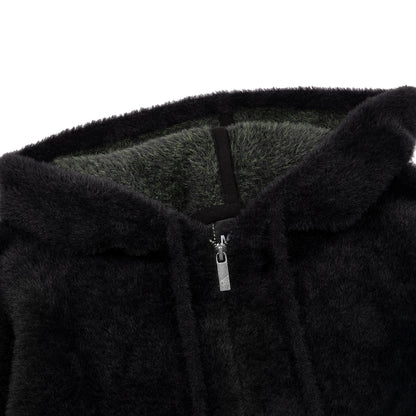 "NYC to RIO" Zip Up knit black