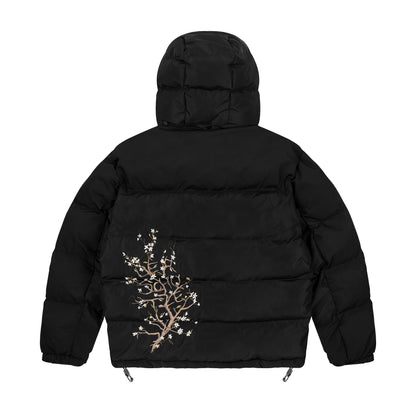 "blossom" Puffer black