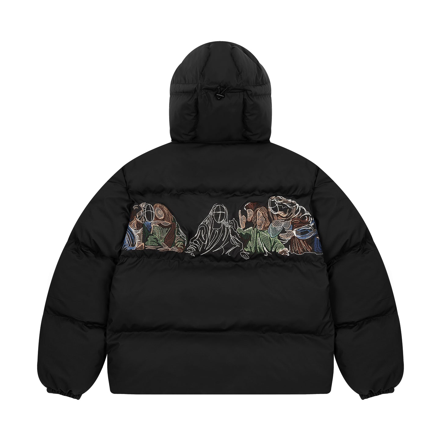 "last supper" Puffer black
