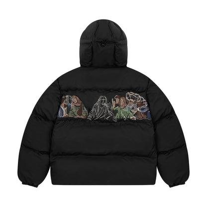 "last supper" Puffer black