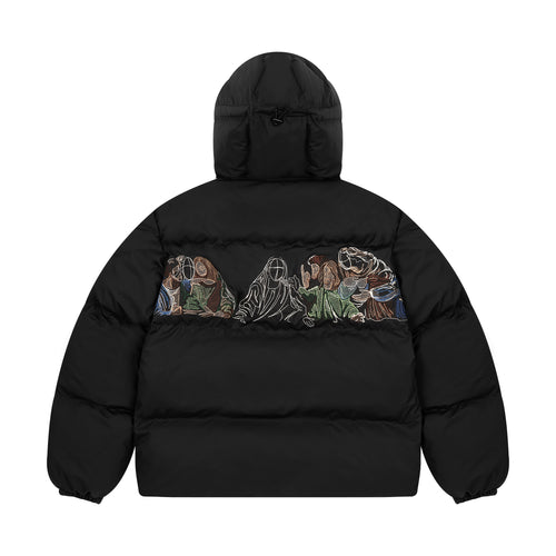 "last supper" Puffer black