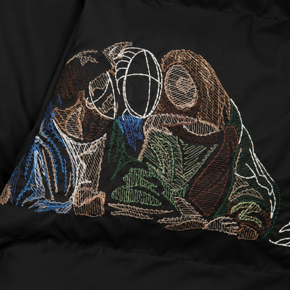 "last supper" Puffer black