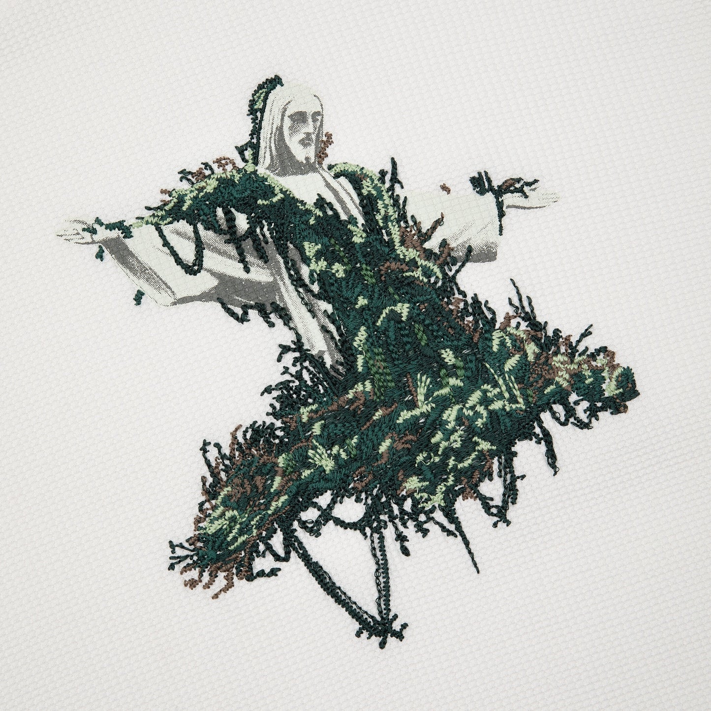 "NYC to RIO" waffle Longsleeve white