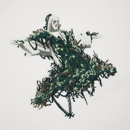 "NYC to RIO" waffle Longsleeve white