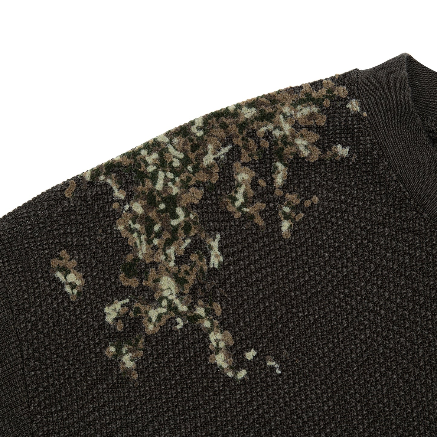 "NYC to RIO" waffle Longsleeve dark forest green