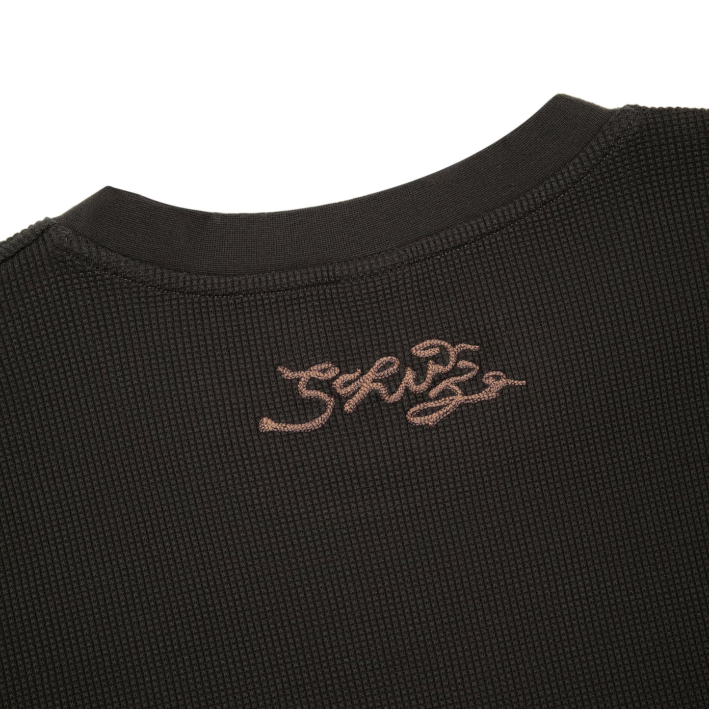 "NYC to RIO" waffle Longsleeve dark forest green