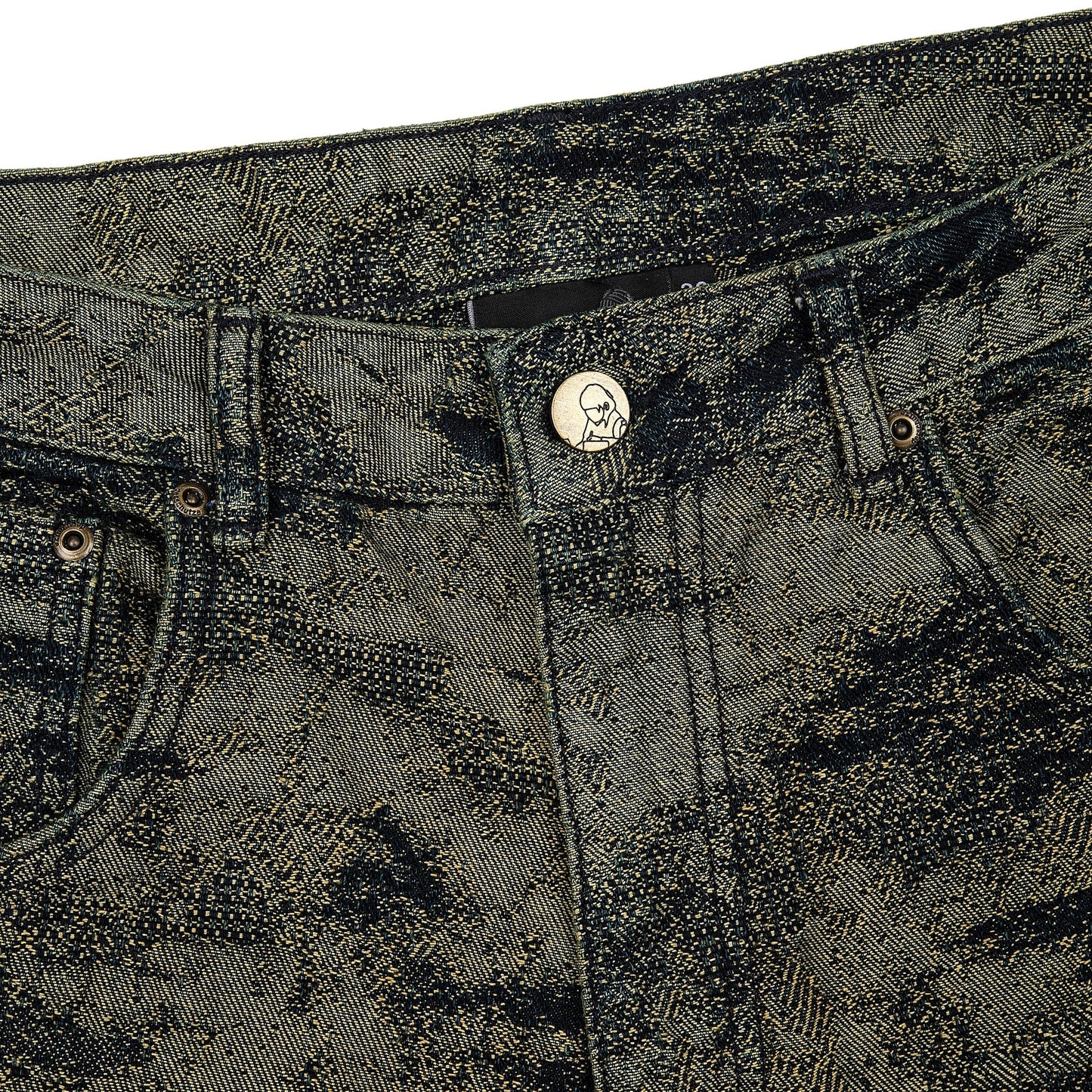 "NYC to RIO" camo Denim