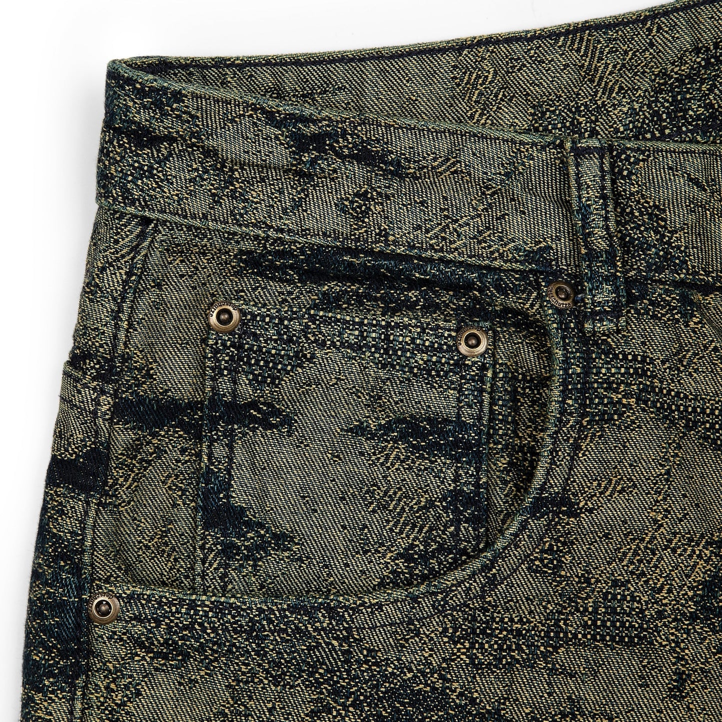 "NYC to RIO" camo Denim