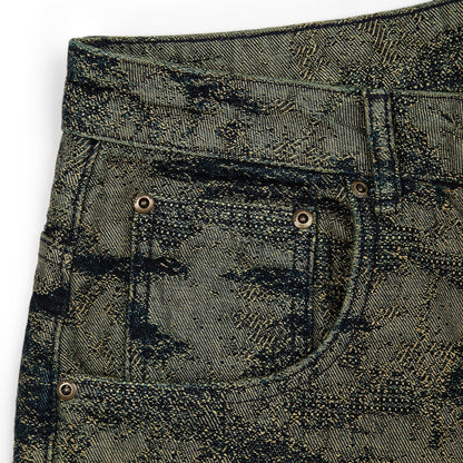 "NYC to RIO" camo Denim