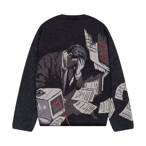 "wall street" Knit black