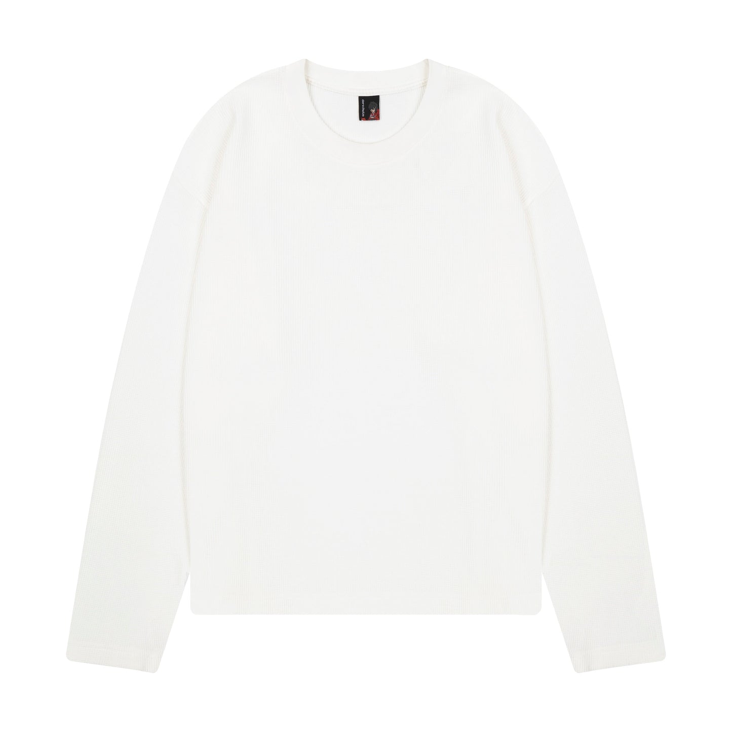 "blossom" waffle Longsleeve white
