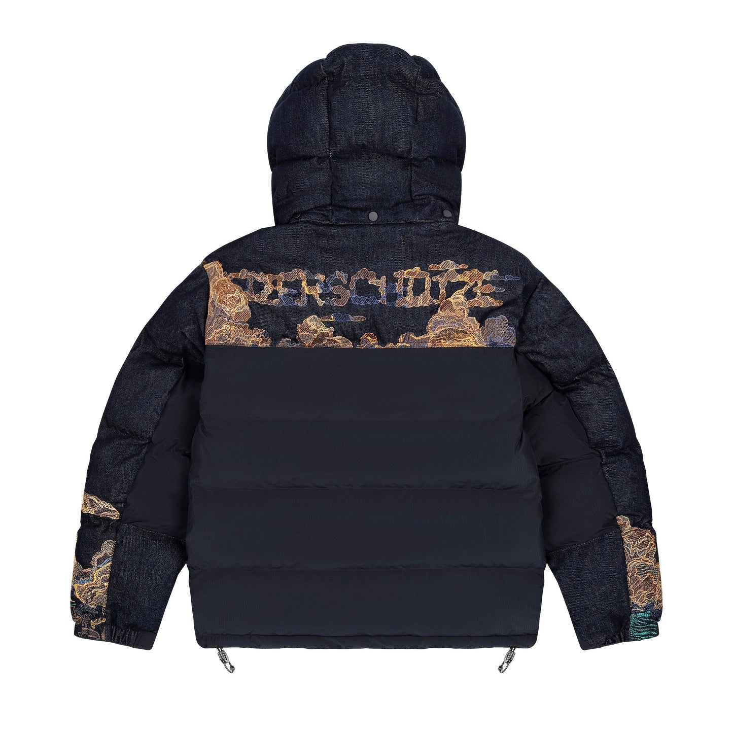 "whales" Puffer navy v2