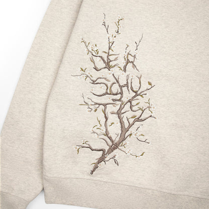 "blossom" Hoodie grey melange