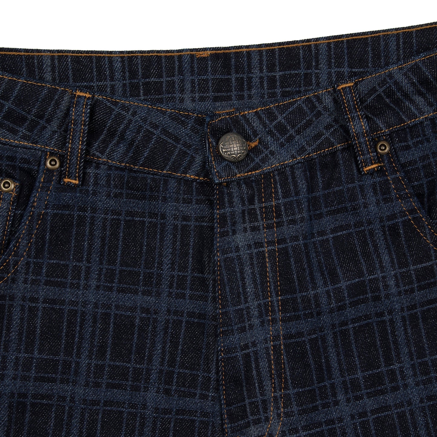 "gallery" laser printed Denim