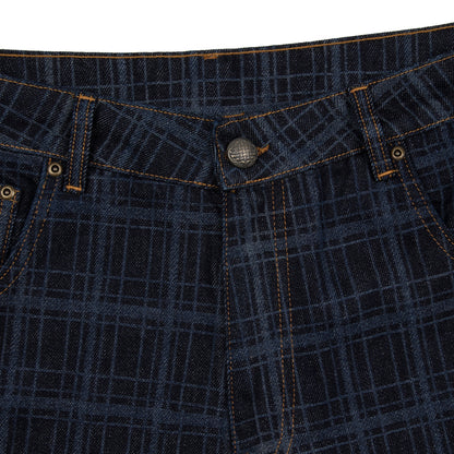 "gallery" laser printed Denim