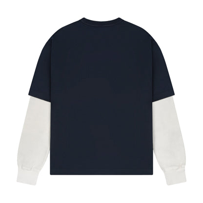 "gallery" layered Longsleeve navy