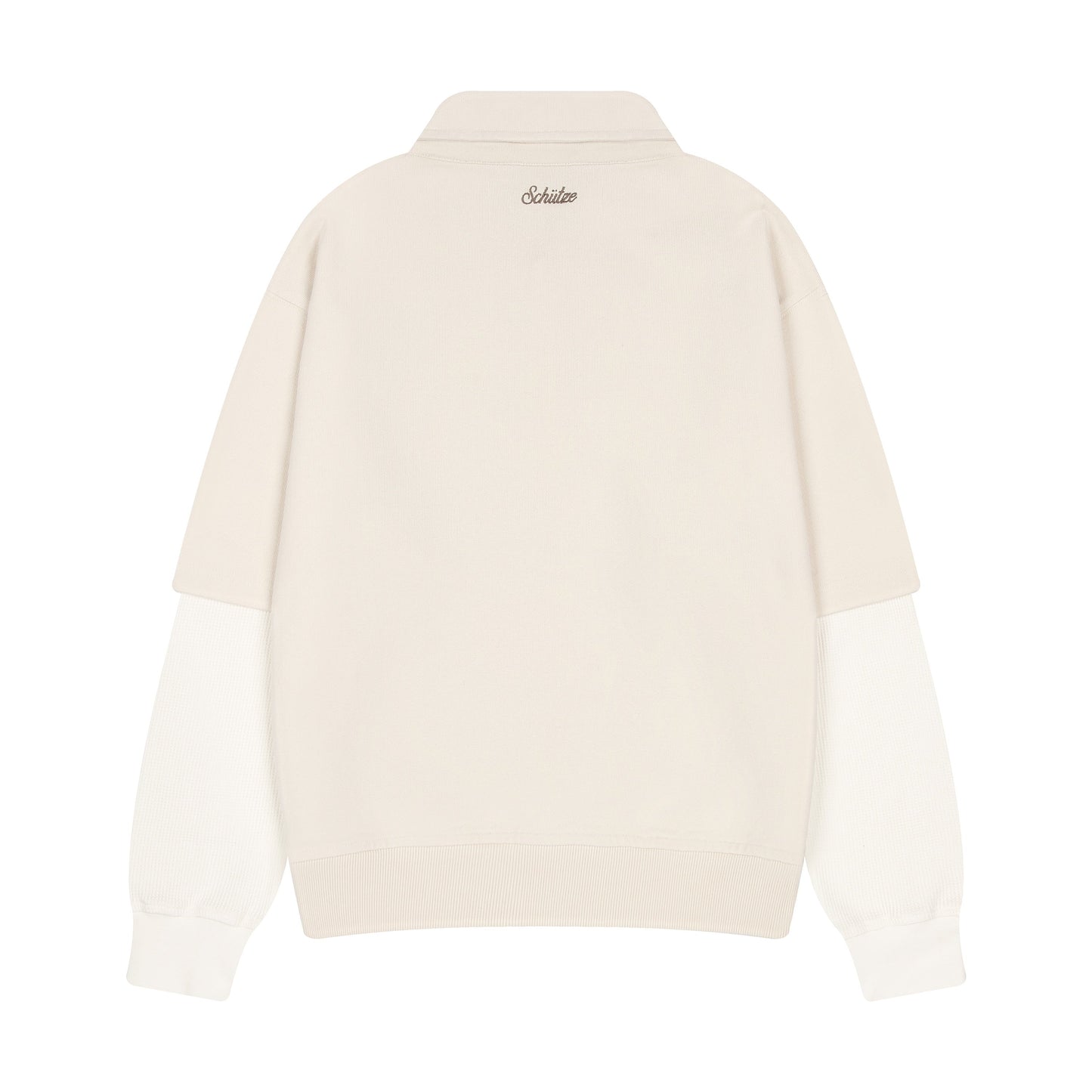 "gallery" layered Polo Sweatshirt creme