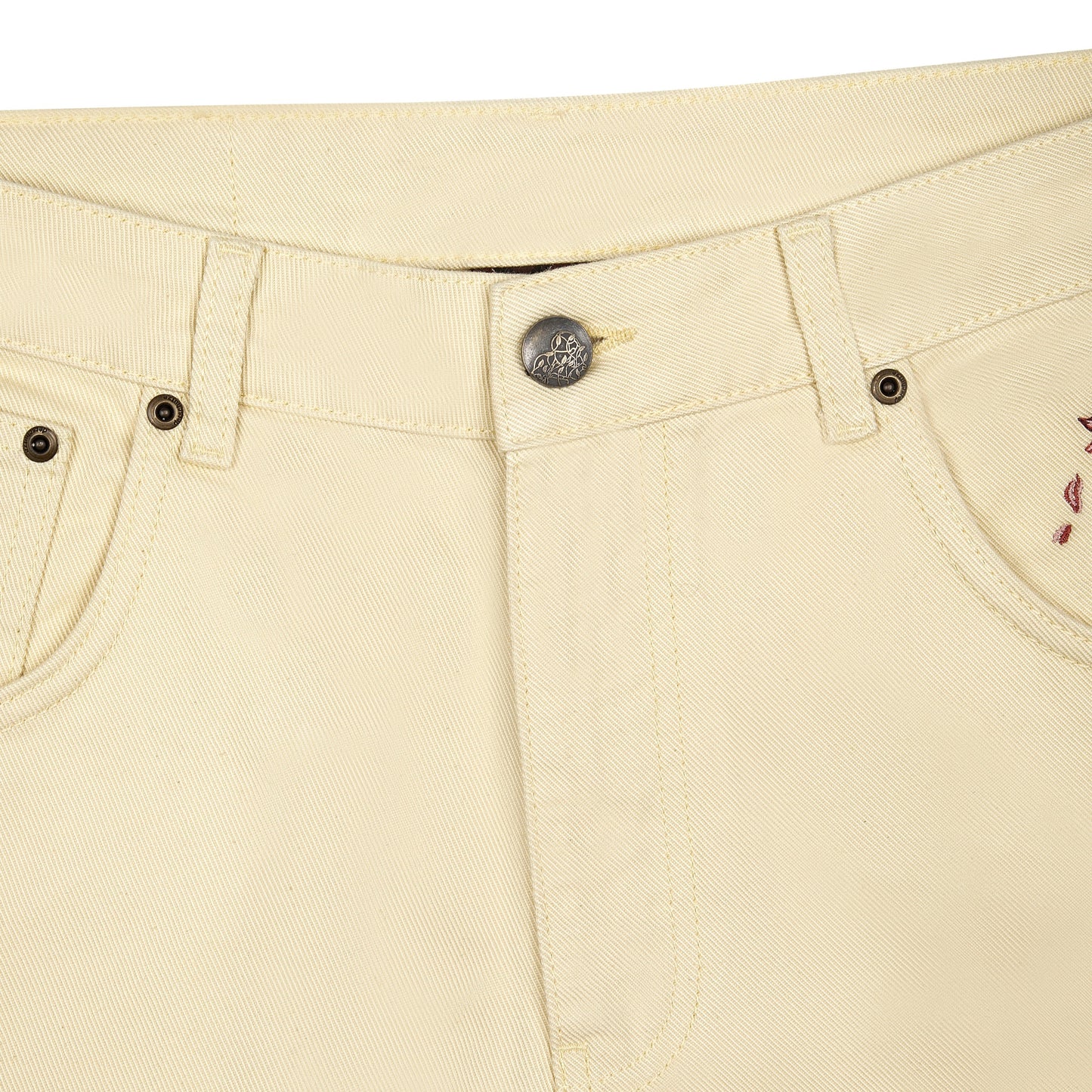 "garden of eden" Denim butter yellow