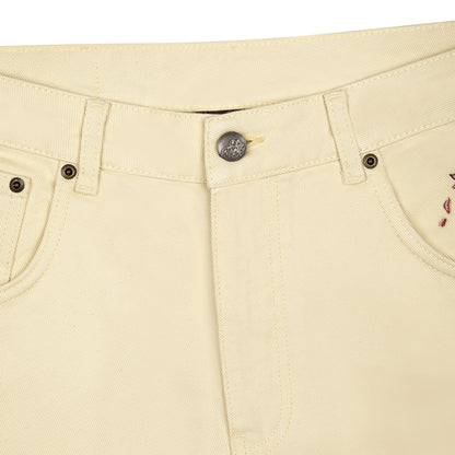 "garden of eden" Denim butter yellow