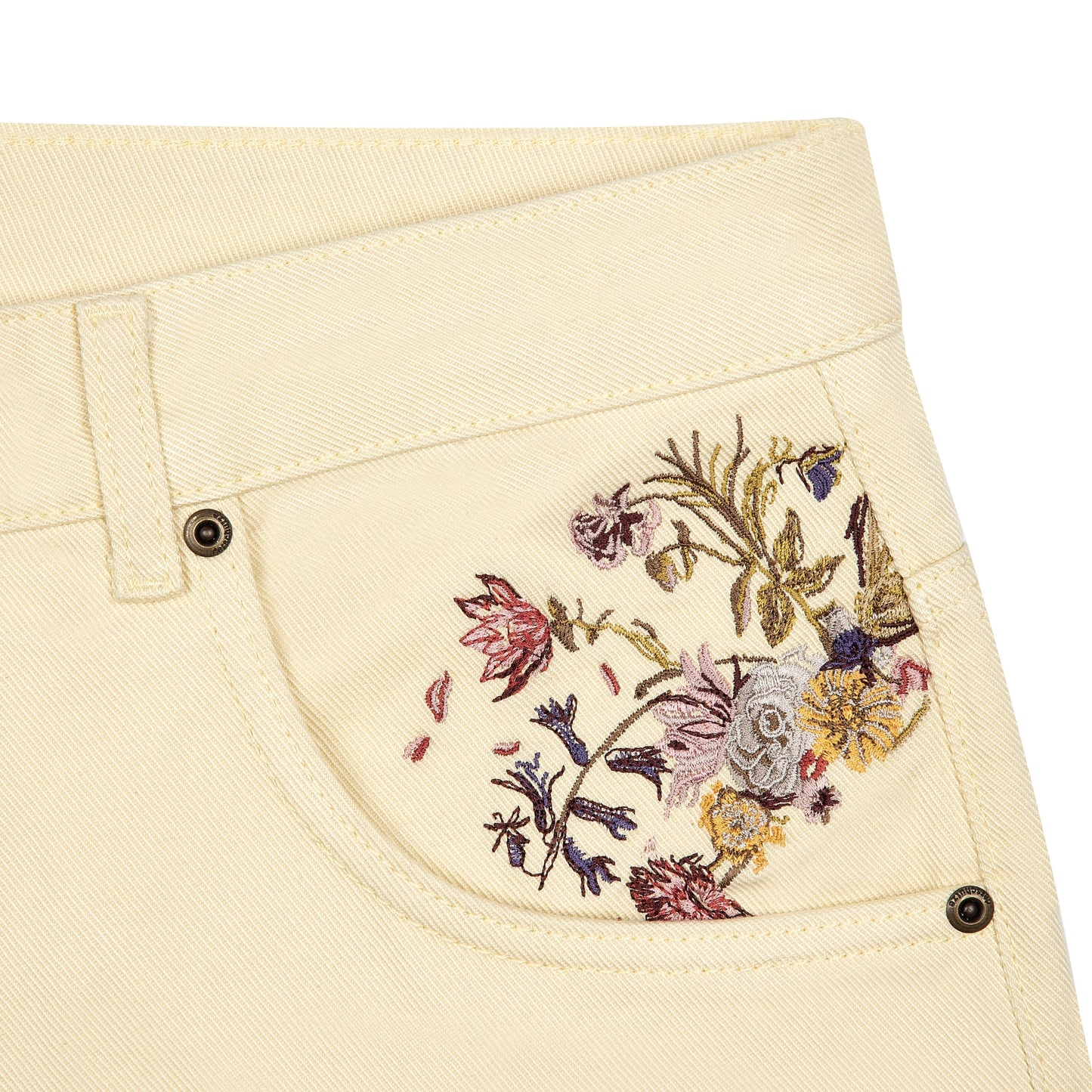 "garden of eden" Denim butter yellow