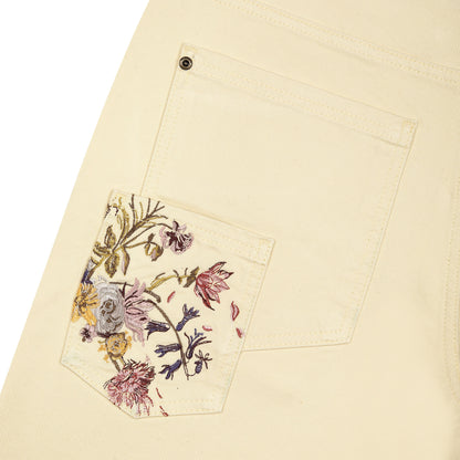 "garden of eden" Denim butter yellow